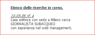 Giornalista Subbbbacqueo