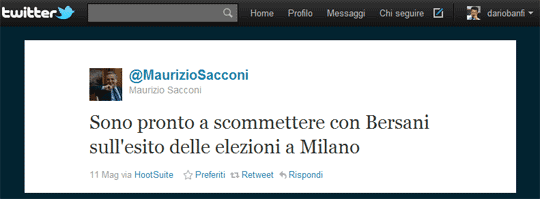 La scommessa di Sacconi