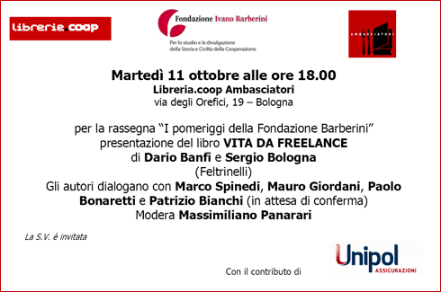 Vita da freelance -  La presentazione a Bologna